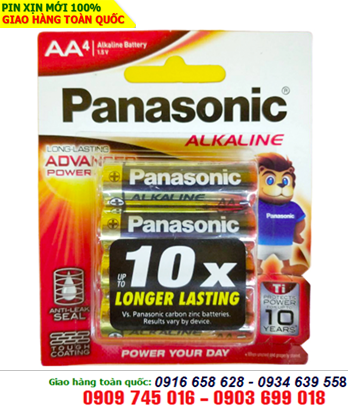 Panasonic LR6T/4B; Pin AA Panasonic LR6T/4B Alkaline Long Lasting 1.5V chính hãng 